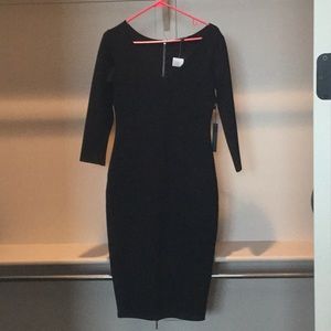 Felicity and Coco.  Sexy black dress.